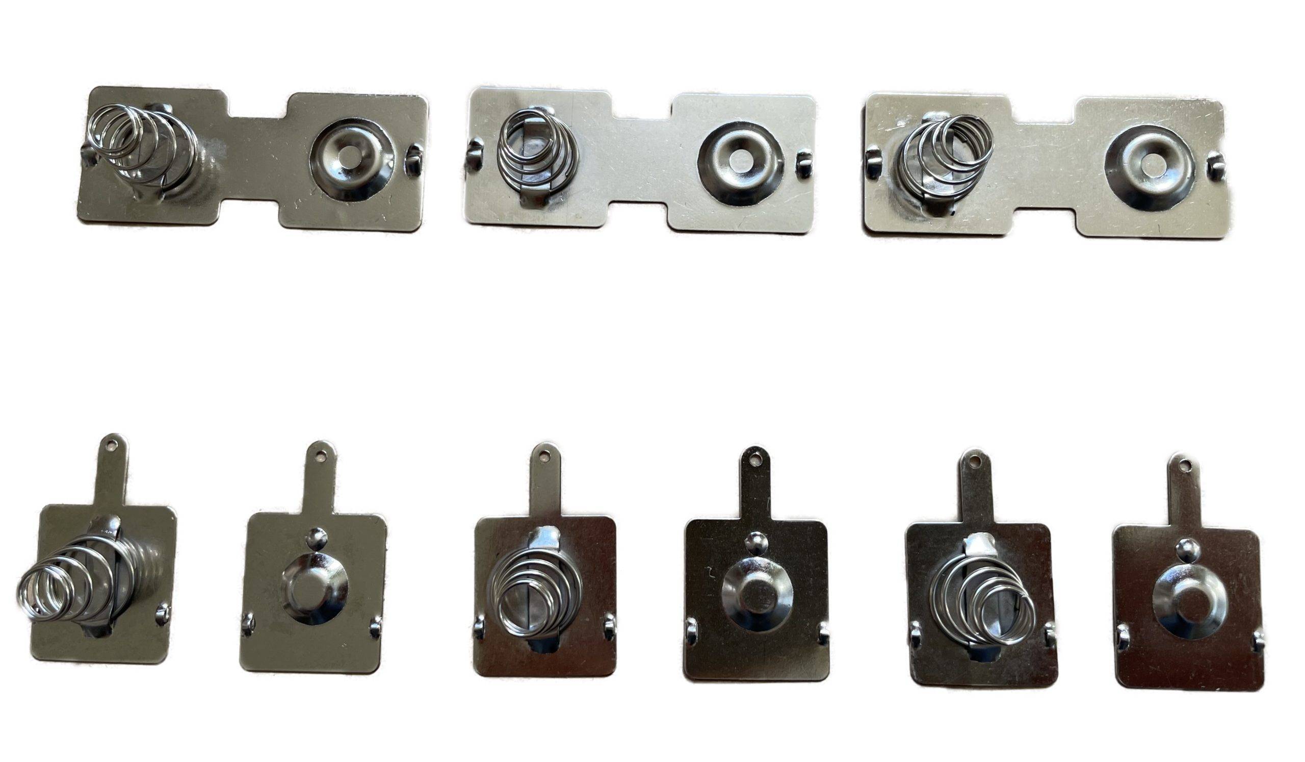 D Cell Battery IEC R20 Leaf Spring Contact Metal Plate 3Set Pack